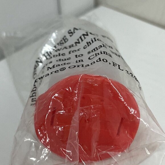 Tupperware Mini Salt & Pepper Shaker Divided Travel Open House Red Guava Top NIP - Picture 3 of 5